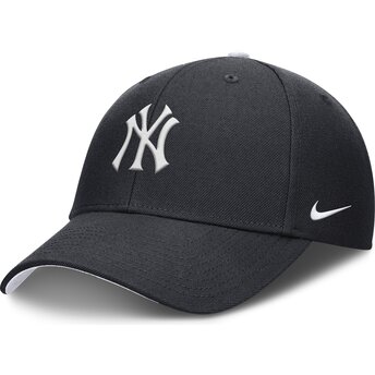 Gorra curva azul marino ajustable para niño Dri-Fit Club Structured de New York Yankees MLB de Nike