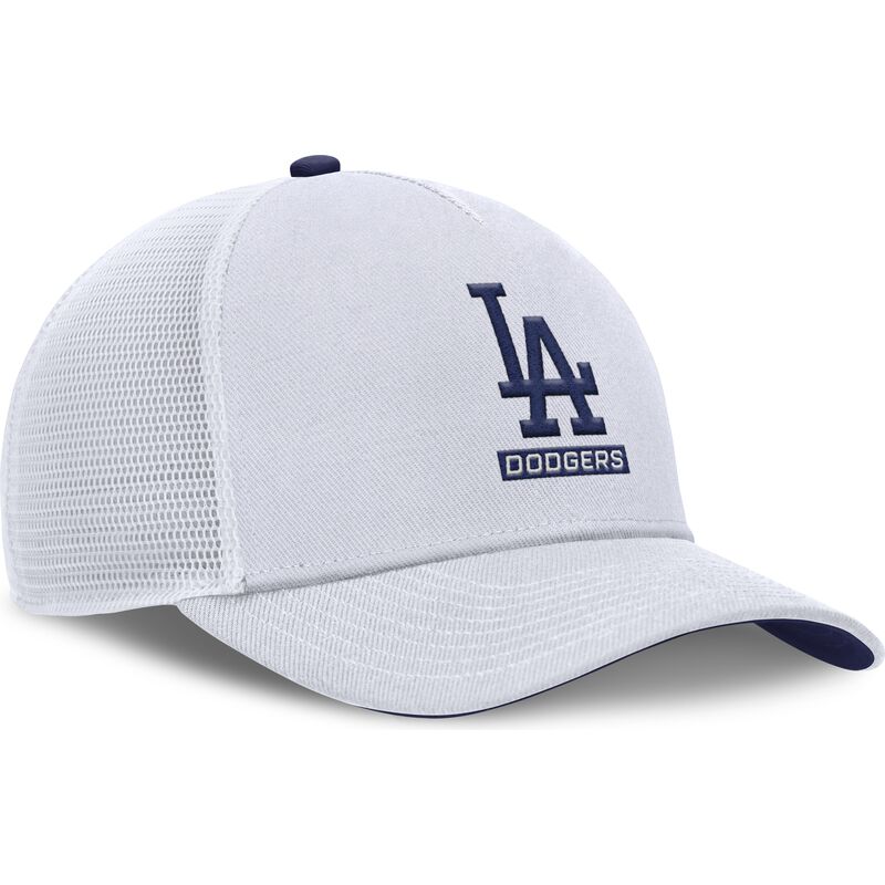 gorra-trucker-blanca-con-logo-azul-primetime-dri-fit-rise-structured-de-los-angeles-dodgers-mlb-de-nike