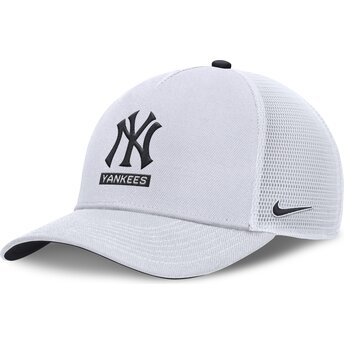 Gorra trucker blanca Primetime Dri-Fit Rise Structured de New York Yankees MLB de Nike