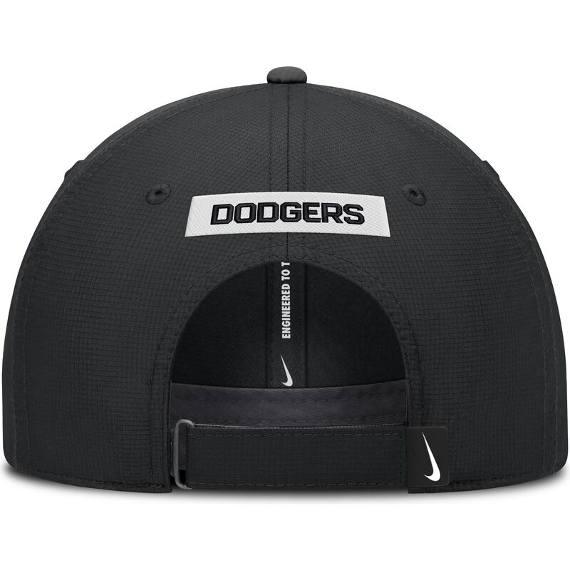 gorra-curva-negra-ajustable-primetime-club-structured-uv-poly-ripstop-de-los-angeles-dodgers-mlb-de-nike