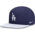 gorra-plana-azul-y-blanca-snapback-nike-dri-fit-pro-structured-square-bill-de-los-angeles-dodgers-mlb-de-nike