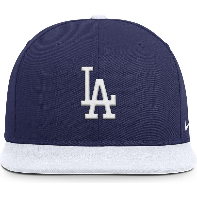 gorra-plana-azul-y-blanca-snapback-nike-dri-fit-pro-structured-square-bill-de-los-angeles-dodgers-mlb-de-nike