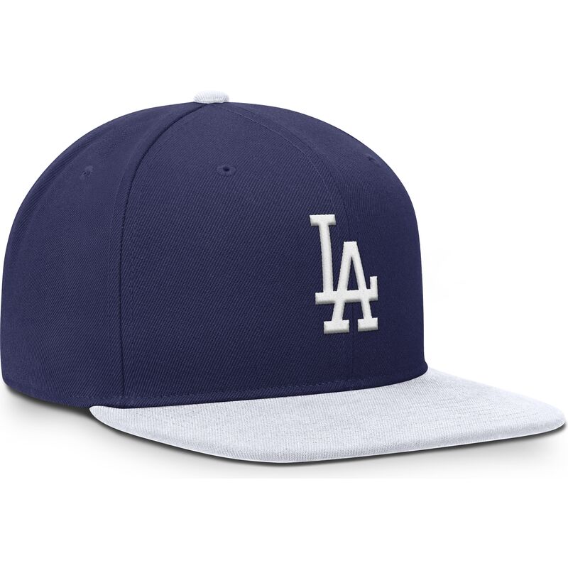 gorra-plana-azul-y-blanca-snapback-nike-dri-fit-pro-structured-square-bill-de-los-angeles-dodgers-mlb-de-nike