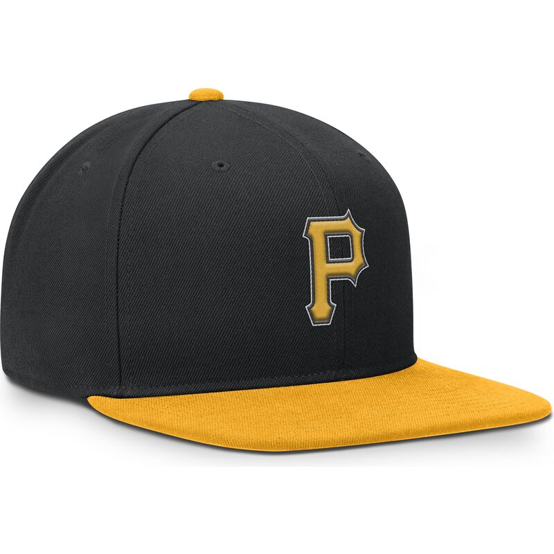 gorra-plana-negra-y-amarilla-snapback-dri-fit-pro-structured-square-bill-de-pittsburgh-pirates-mlb-de-nike