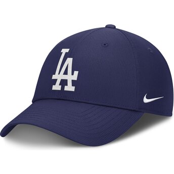 Gorra curva azul ajustable Club Structured UV Poly Ripstop de Los Angeles Dodgers MLB de Nike
