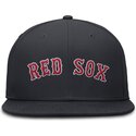 gorra-plana-azul-marino-ajustada-dri-fit-true-structured-round-bill-de-boston-red-sox-mlb-de-nike