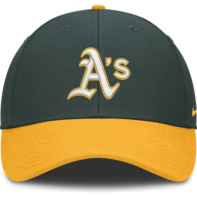 gorra-curva-verde-ajustable-dri-fit-club-structured-de-oakland-athletics-mlb-de-nike
