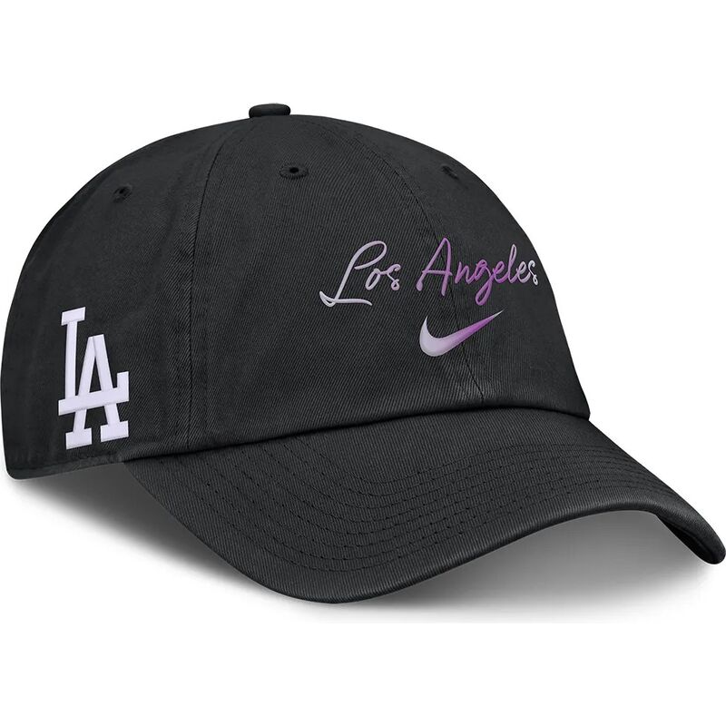 gorra-curva-negra-ajustable-mothers-day-club-unstructured-organic-cotton-de-los-angeles-dodgers-mlb-de-nike
