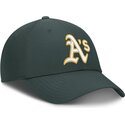 gorra-curva-verde-ajustable-club-structured-uv-poly-ripstop-de-oakland-athletics-mlb-de-nike