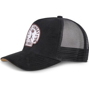Gorra trucker negra Lazy Classic HFT de Djinns