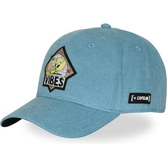 Gorra curva azul snapback Piolín LOO13 PCBLIFB Looney Tunes de Capslab