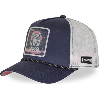 Gorra trucker azul marino y blanca tigre BEA3 MYSB Beasts de Capslab
