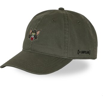 Gorra curva verde ajustable Tom TAJ8 CATB Looney Tunes de Capslab