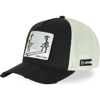 Gorra trucker negra y blanca Lucky Luke LCK3 FLUB de Capslab