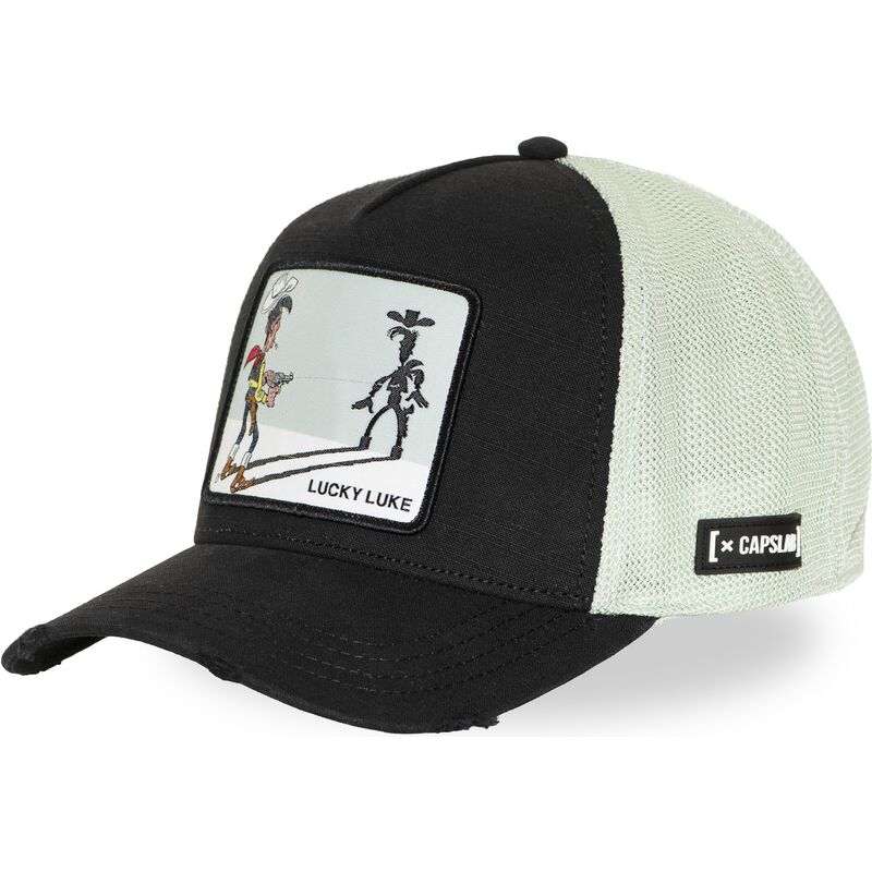 gorra-trucker-negra-y-blanca-lucky-luke-lck3-flub-de-capslab gorra-trucker-negra-y-blanca-lucky-luke-lck3-flub-de-capslab