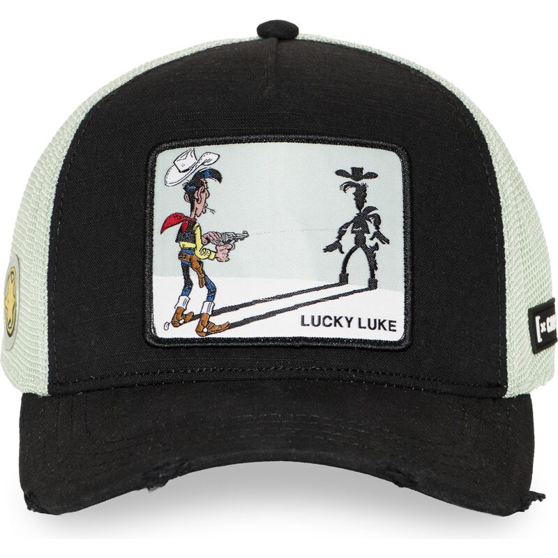 gorra-trucker-negra-y-blanca-lucky-luke-lck3-flub-de-capslab gorra-trucker-negra-y-blanca-lucky-luke-lck3-flub-de-capslab