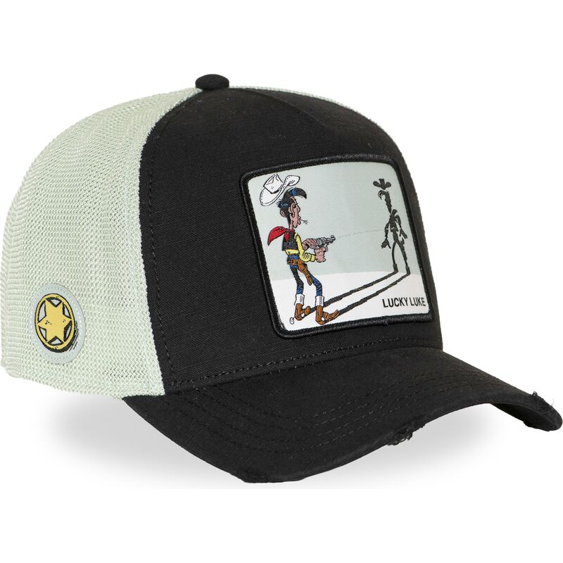 gorra-trucker-negra-y-blanca-lucky-luke-lck3-flub-de-capslab gorra-trucker-negra-y-blanca-lucky-luke-lck3-flub-de-capslab