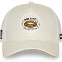 gorra-trucker-crema-y-blanca-anillo-unico-lotr2-pctrinb-el-senor-de-los-anillos-de-capslab