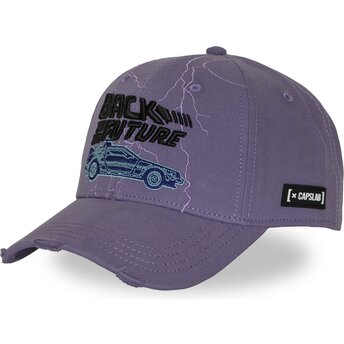 Gorra curva violeta snapback DMC DeLorean CLBTF1 BTFB Regreso al futuro de Capslab