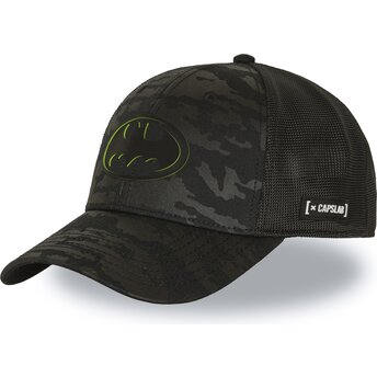 Gorra trucker camuflaje negro Batman DC11 LOGB DC Comics de Capslab