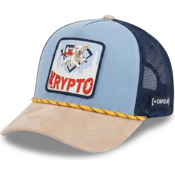 Gorra trucker azul y beige Krypto DC12 PCTKRYPB DC Comics de Capslab