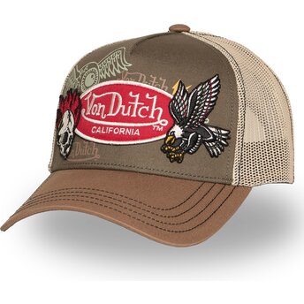 Gorra trucker marrón PATCHES12 de Von Dutch