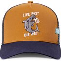 gorra-trucker-marron-y-azul-marino-die-wet-hft-de-tiburon-de-coastal