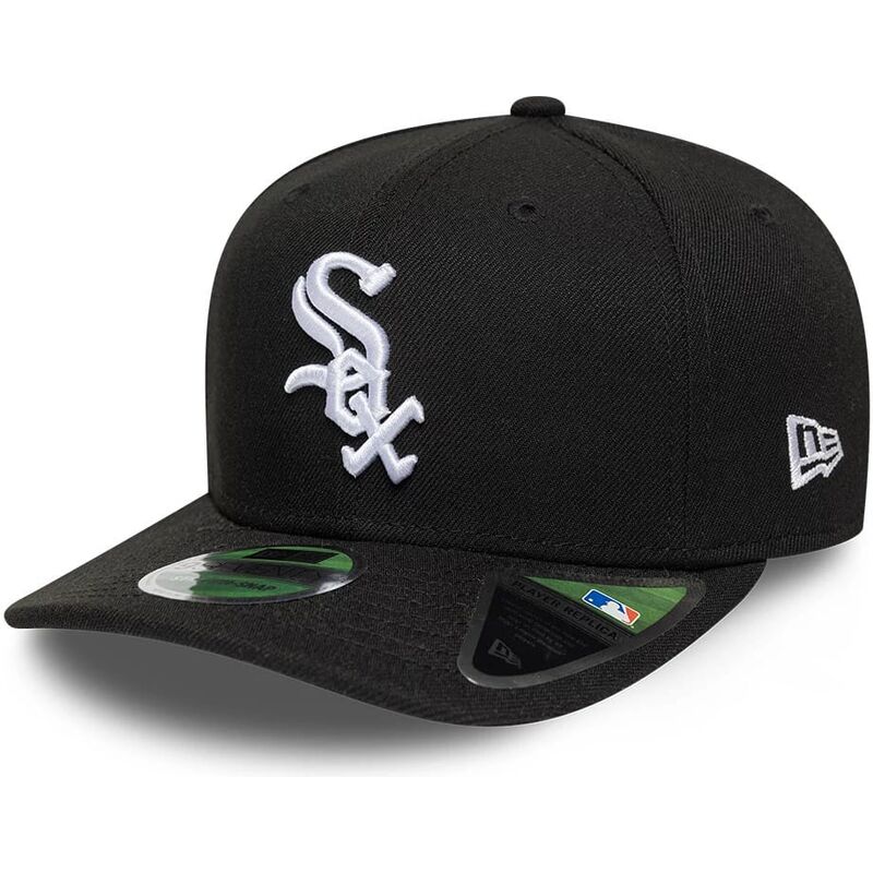 gorra-curva-negra-snapback-9seventy-stretch-snap-player-replica-de-chicago-white-sox-mlb-de-new-era