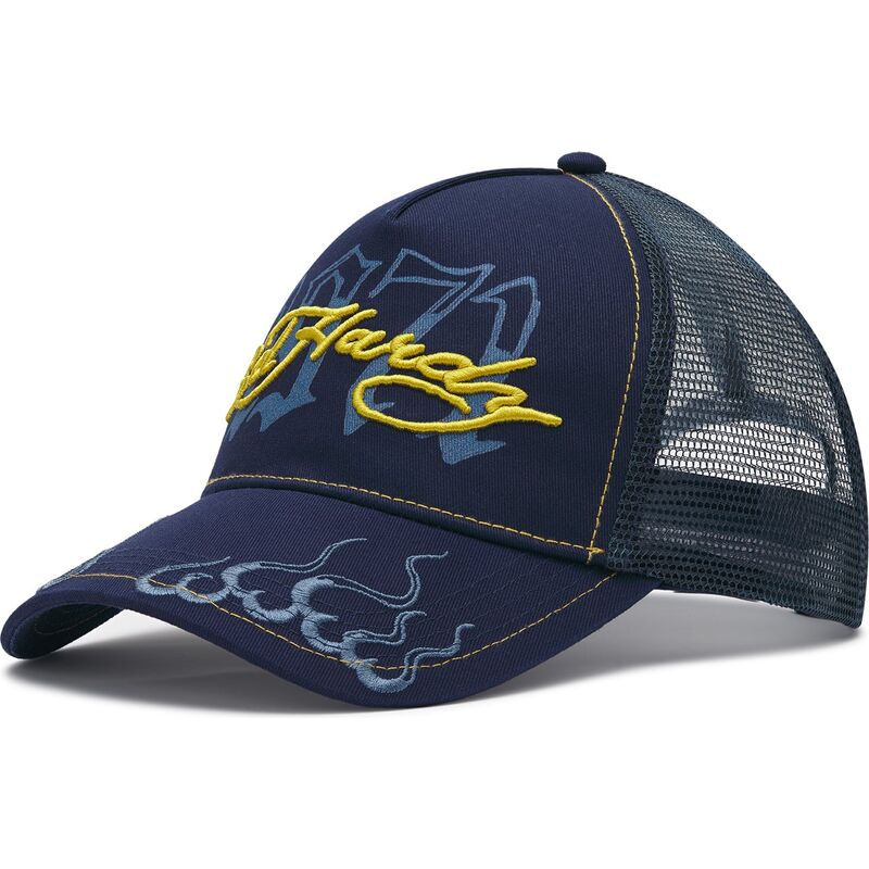 gorra-trucker-azul-marino-y-amarilla-1971-de-ed-hardy
