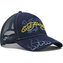 gorra-trucker-azul-marino-y-amarilla-1971-de-ed-hardy