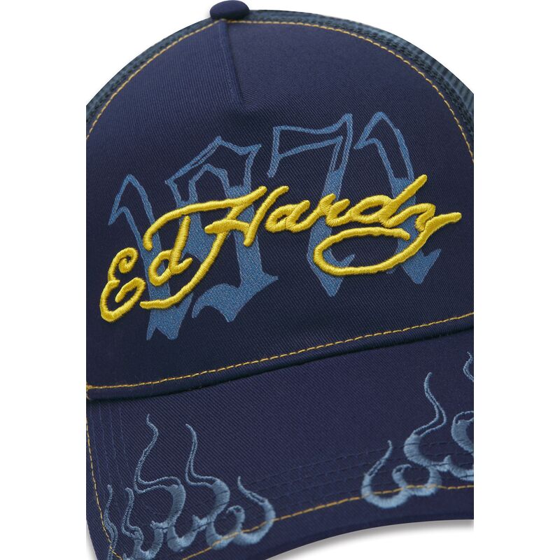 gorra-trucker-azul-marino-y-amarilla-1971-de-ed-hardy