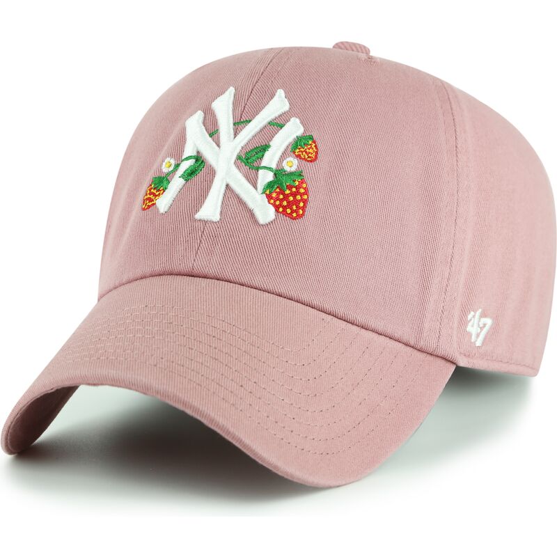 gorra-curva-rosa-ajustable-para-nino-clean-up-icon-alt-strawberry-de-new-york-yankees-mlb-de-47-brand