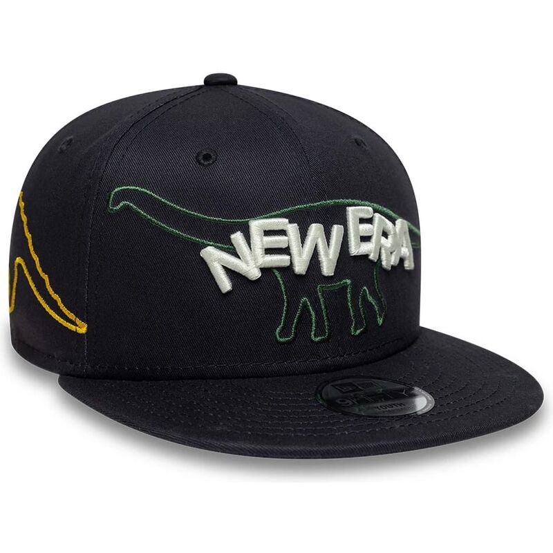 gorra-plana-azul-marino-snapback-para-nino-9fifty-dino-de-new-era