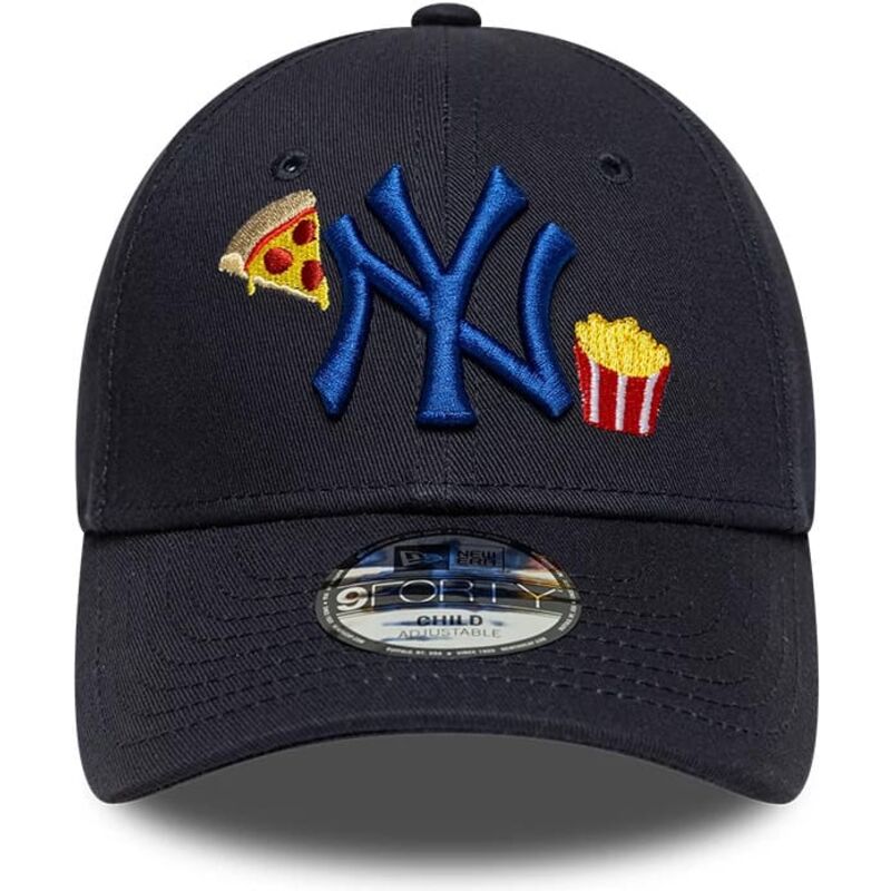 gorra-curva-azul-marino-ajustable-para-nino-con-logo-azul-marino-9forty-food-icon-de-new-york-yankees-mlb-de-new-era