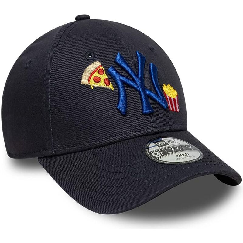 gorra-curva-azul-marino-ajustable-para-nino-con-logo-azul-marino-9forty-food-icon-de-new-york-yankees-mlb-de-new-era