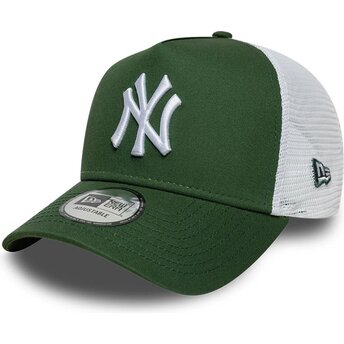 Gorra trucker verde y blanca A Frame League Essential de New York Yankees MLB de New Era
