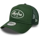 gorra-trucker-verde-a-frame-oval-patch-foam-de-new-era