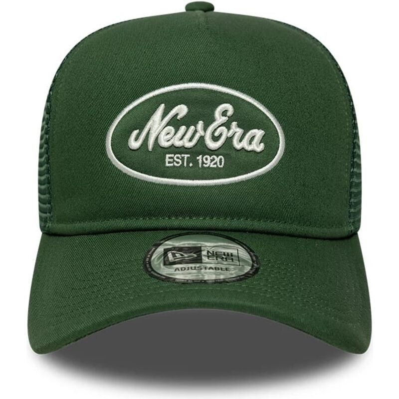 gorra-trucker-verde-a-frame-oval-patch-foam-de-new-era