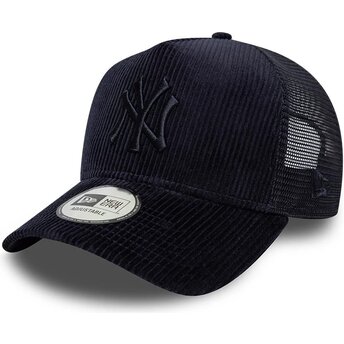 Gorra trucker azul marino con logo azul marino A Frame Tonal Cord de New York Yankees MLB de New Era