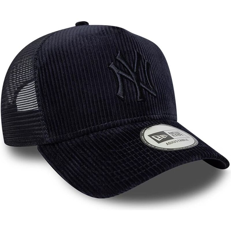 gorra-trucker-azul-marino-con-logo-azul-marino-a-frame-tonal-cord-de-new-york-yankees-mlb-de-new-era