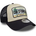 gorra-trucker-beige-y-azul-marino-a-frame-license-plate-de-california-de-new-era
