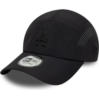 Gorra trucker negra con logo negro Runner Tech Midi de Los Angeles Dodgers MLB de New Era