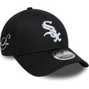 gorra-curva-negra-snapback-9forty-m-crown-side-script-de-chicago-white-sox-mlb-de-new-era