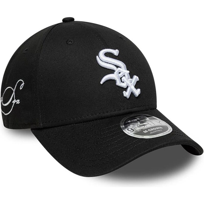 gorra-curva-negra-snapback-9forty-m-crown-side-script-de-chicago-white-sox-mlb-de-new-era
