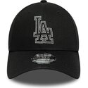 gorra-curva-negra-ajustable-9forty-metallic-outline-de-los-angeles-dodgers-mlb-de-new-era