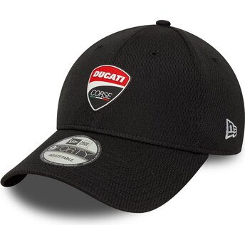 Gorra curva negra ajustable 9FORTY Dashmark Mesh de Ducati Motor MotoGP de New Era