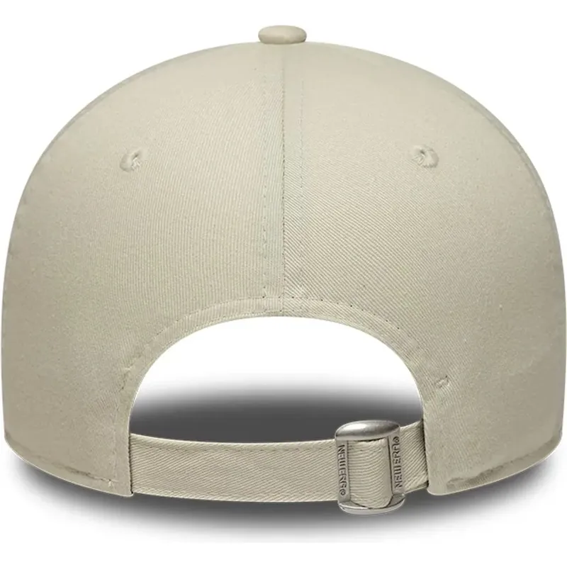gorra-curva-beige-ajustable-con-logo-marron-9forty-faux-pony-infill-de-los-angeles-dodgers-mlb-de-new-era