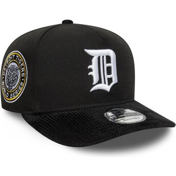 Gorra curva negra snapback 19TWENTY Cooperstown Cord de Detroit Tigers MLB de New Era