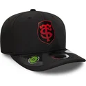 gorra-curva-negra-snapback-con-logo-rojo-9seventy-stretch-snap-gradient-de-stade-toulousain-top-14-de-new-era