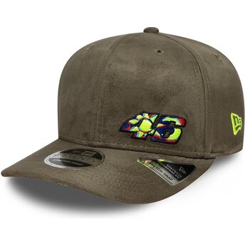Gorra curva verde snapback 9SEVENTY Stretch Snap Flawless de Valentino Rossi VR46 MotoGP de New Era